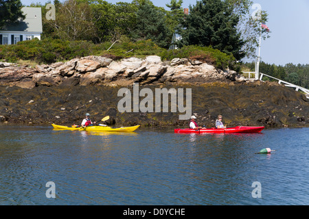 Canoisti Foto Stock