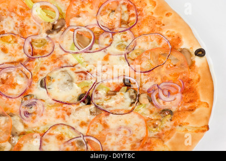 pizza di verdure Foto Stock