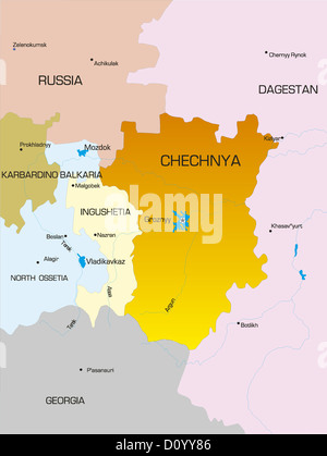 Repubblica cecena paese Foto Stock