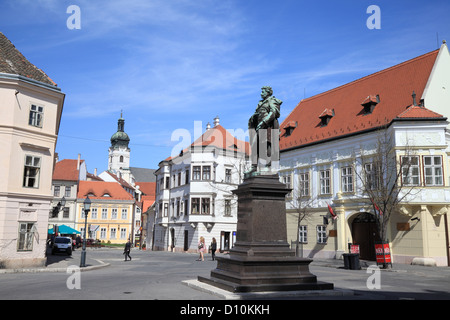 Piazza della Città a Győr, Ungheria Foto Stock