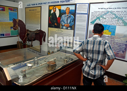 L'uomo, museo, l'Oppio, Villaggio, divieto Sop Ruak, Triangolo Dorato, Chiang Rai, Thailandia, Asia Foto Stock