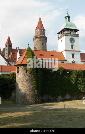 Elk188-3819v Repubblica Ceca, Castello di Bouzov, 14th-20th c Foto Stock