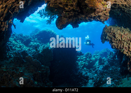 Sha'ab Claudia, Hamata, Egitto, Mar Rosso, Oceano Indiano Foto Stock