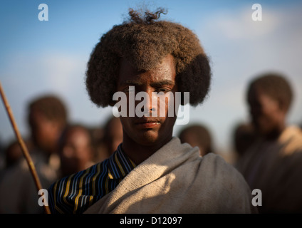 Gada celebrazione nella tribù Karrayyu , Etiopia Foto Stock