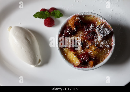 Robert Morris Inn, Oxford, Maryland, USA, pudding di pane Foto Stock