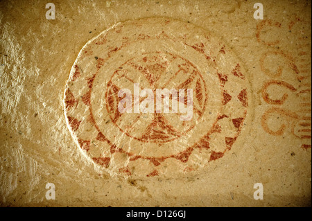 Primi monasteri cristiani di Zelve, Cappadocia Turchia Foto Stock