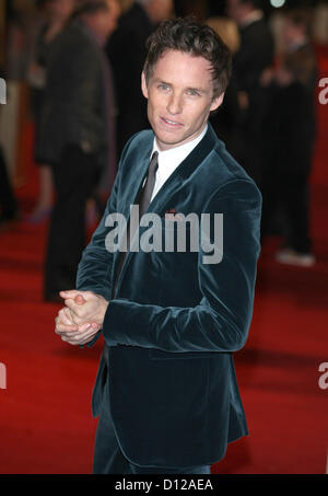 EDDIE REDMAYNE LES MISERABLES UK PREMIERE Londra Inghilterra Regno Unito 05 Dicembre 2012 Foto Stock