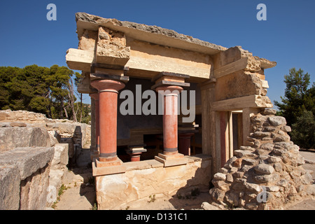 Knossos: Nord Area lustrale Foto Stock