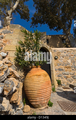 Tradizionale casa greca a Monemvasia in Grecia Foto Stock