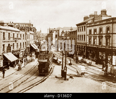 George Street Luton PERIODO EDOARDIANO Foto Stock