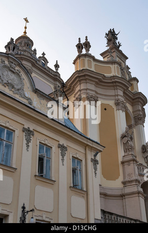 Di San Giorgio e la Cattedrale. Lviv, Ucraina. Foto Stock