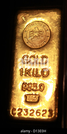 Dubai, Emirati Arabi Uniti, 1-kilo oro bar Foto Stock