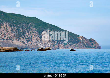 Ayu Dag (l'orso) montagna. Crimea, Ucraina. Foto Stock