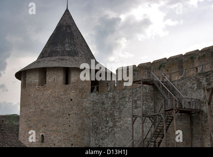 Vecchia Fortezza in Kamyanets-Podolsky, Ucraina Foto Stock