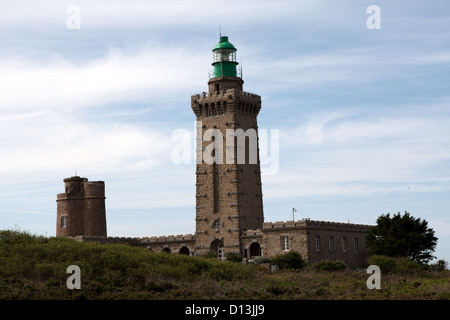 Faro di Cap Frehel, Bretagna, Francia Foto Stock