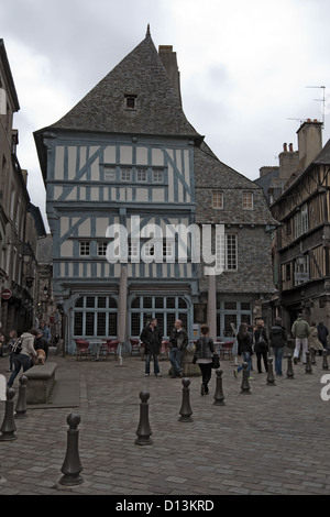 Maison de la Mère Pourcel, Dinan, Bretagna, Francia Foto Stock