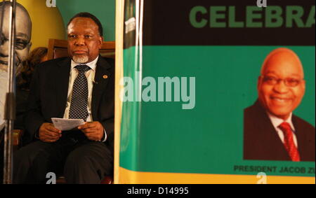 POTCHEFSTROOM, SUD AFRICA: Vice Presidente Kgalema Motlanthe presso il Jacob Zuma Centennial lezione su dicembre 6, 2012 a Potchefstroom, Sud Africa. La conferenza è parte dell'ANC centenario celebrazioni in onore del partito da presidenti ed è l'ultimo prima della loro conferenza elettivo in Mangaung. (Foto di Gallo Immagini / Sowetan / Vathiswa Rusel) Foto Stock