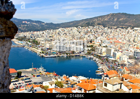 Città di Kavala in Grecia (summer resort posto ) Foto Stock