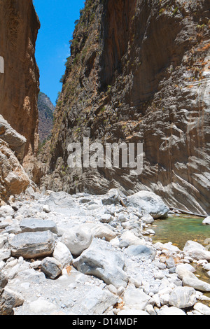 Gola di Samaria a Creta in Grecia Foto Stock