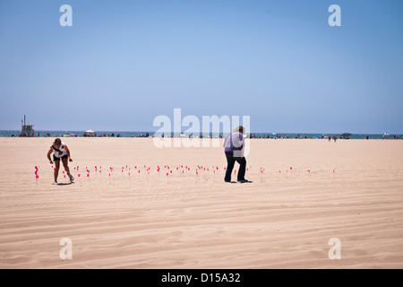 La spiaggia di Venezia,Los Angeles,Luglio 2011 Foto Stock