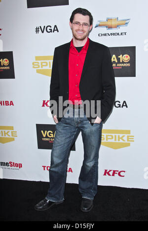 7 dicembre, 2012 - Los Angeles, California, Stati Uniti - Austin Wintory assiste Spike è decima edizione Video Game Awards il 7 dicembre 2012 a Sony Pictures Studios di Culver City,CA.USA.(Immagine di credito: © TLeopold/Globe foto/ZUMAPRESS.com) Foto Stock