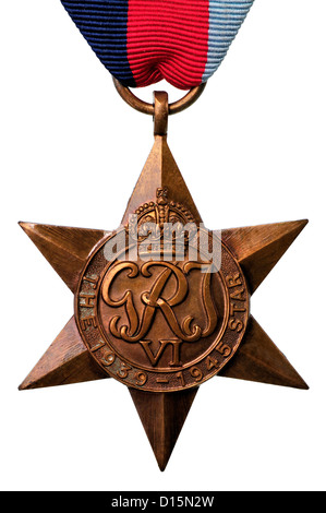 WW2 Medal - 1939-1945 Star, con nastro Foto Stock