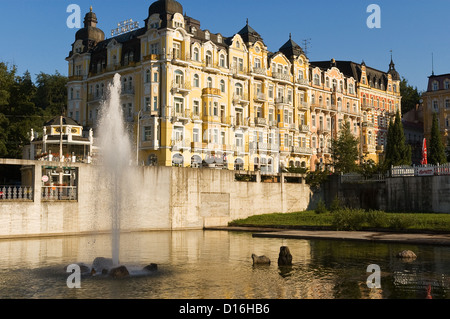 Elk188-2649 Repubblica Ceca, Marianske Lazne, spa hotel, Hotel Nove Lazne Foto Stock