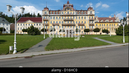 Elk188-2693 Repubblica Ceca, Marianske Lazne, spa hotel, Hotel Nove Lazne Foto Stock