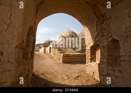 Tombe vicine Turfan, lungo la Silkroad, provincia dello Xinjiang Uygur, Regione autonoma, Cina Foto Stock