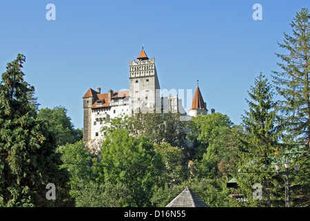 Castello di Bran, noto come Castello di Dracula è famosa anche perché Vlad l'Impalatore fermato lì. Foto Stock