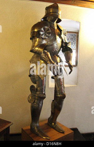 Castello di Bran, noto come Castello di Dracula è famosa anche perché Vlad l'Impalatore fermato lì. Foto Stock