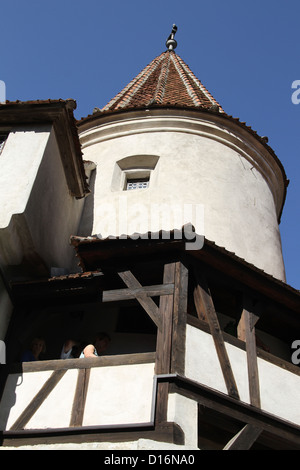 Castello di Bran, noto come Castello di Dracula è famosa anche perché Vlad l'Impalatore fermato lì. Foto Stock