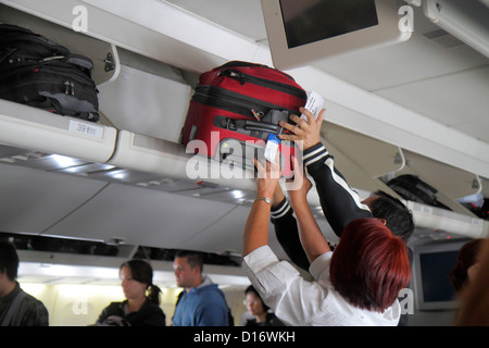 Illinois,il Cook County,o'Hare International Airport,ORD,a bordo,cabina passeggeri,United,commerciale aereo aereo aereo aereo aereo aereo,aereo,p Foto Stock