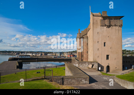 Broughty Ferry Castello, fiume Tay, Dundee, Scotland, Regno Unito Foto Stock