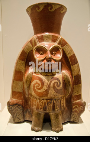 Vaso in ceramica cultura Moche 100 AC-800 AC Perú Foto Stock