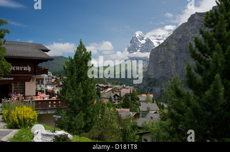 Eiger da murren svizzera Foto Stock