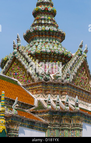 Phra Viharn Yod, Wat Phra Keo Grand Palace di Bangkok Foto Stock