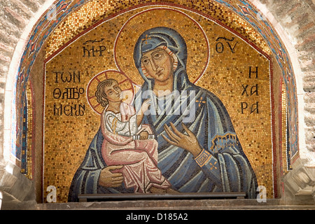 In Europa, in Grecia, Atene, Monastiraki e chiesa in piazza kapnikareas, mosaico Foto Stock