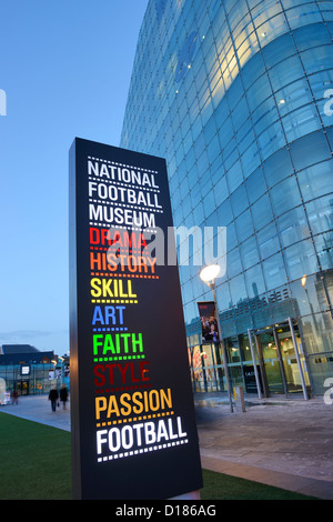 Museo Nazionale del Calcio in Urbis edificio nel centro della città di Manchester Foto Stock