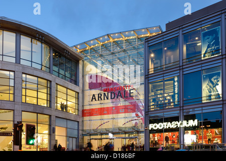 Ingresso al Manchester Arndale Centre Foto Stock