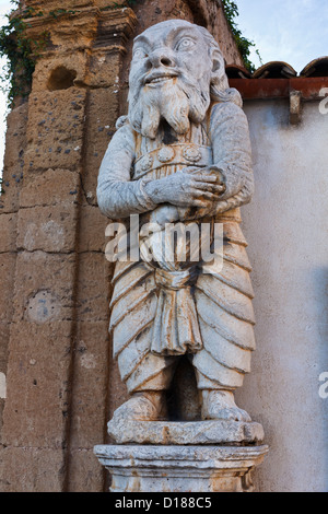 L'Italia, sicilia, Bagheria (Palermo), Villa Palagonia (1715 aC), statua di Monster Foto Stock