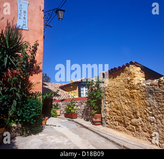 Strada tradizionale Nafplion Peloponneso Grecia Foto Stock