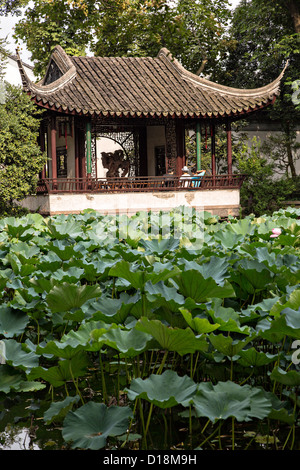 Amministratore di umile del giardino di Suzhou, Cina. Foto Stock