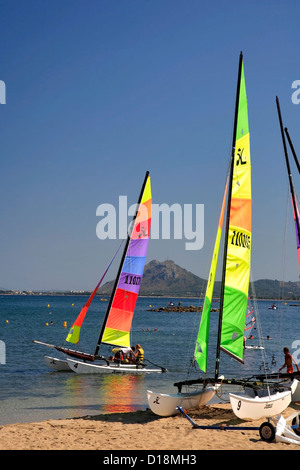 Il resort di Port de Pollenca, Maiorca, isole Baleari, Spagna, Europa Foto Stock