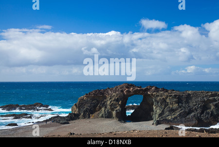 Fuerteventura Isole Canarie spiaggia playa del jurado per la west coast Foto Stock