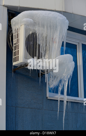 Il condizionatore d'aria in inverno. Altai. La Siberia Foto Stock