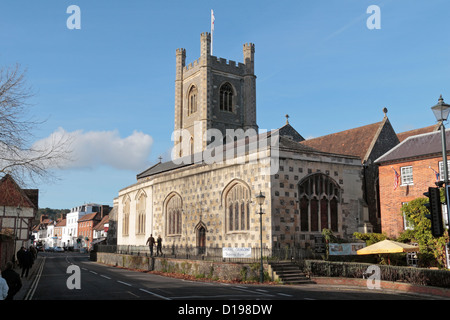 La Santa Maria Vergine Chiesa, Hart Street (besdie Henley Bridge), Henley on Thames, Oxfordshire, Regno Unito. Foto Stock