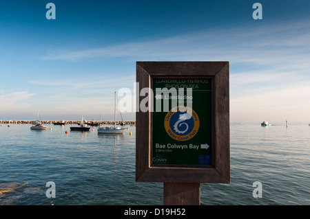 Rhos sul Mare del Nord del Galles Foto Stock