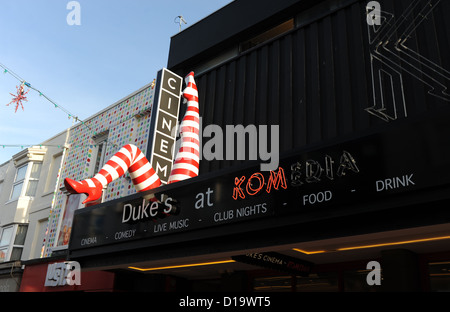 Il Komedia club e bar incorporante Duke picture house cinema in Nord Laines district BRIGHTON REGNO UNITO Foto Stock