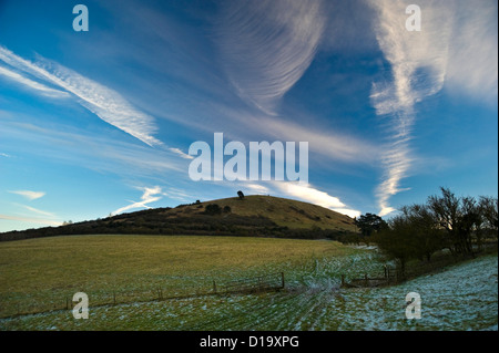 Ivinghoe Beacon alla fine della Ridgeway National Trail, Buckinghamshire, UK Foto Stock